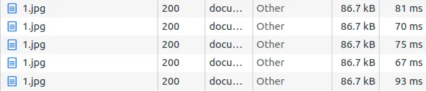 Figure 2 -- Load times for an image from scalable.website (using Cloudflare).