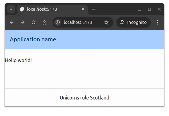 Fig 5. The footer element has padding, a border at the top, and the text is aligned to the center.