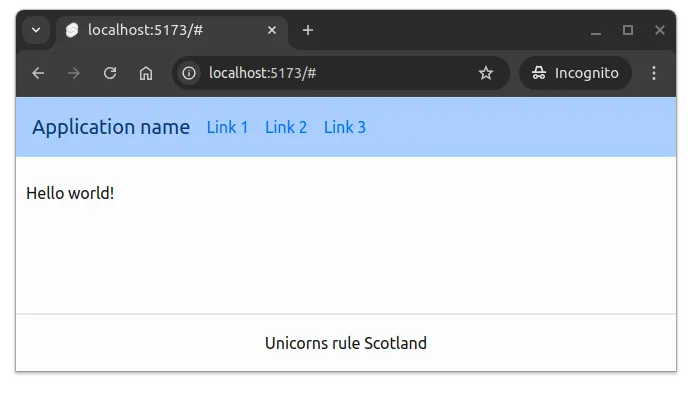 Fig 6. The links are now next to the title.