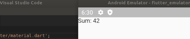 Data in the application is shown as expected. 7 vscode emulator safearea