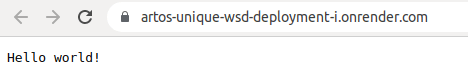 Figure 11 - Our application has been deployed.