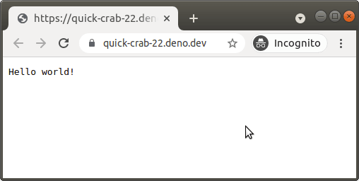 Project available at https://quick-crab-22.deno.dev