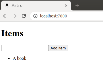 Figure 8 -- The user interface has the possibility to type in the name of the item. Figure 8 -- The user interface has the possibility to type in the name of the item.