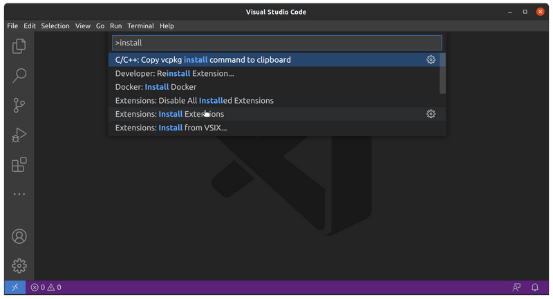 7 vscode install extensions